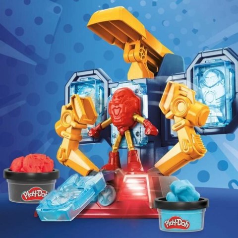 Zabawa z Plasteliną Play-Doh Iron Man Armor Factory Żółty