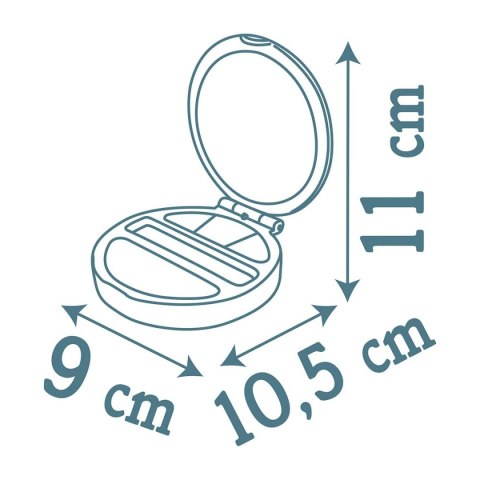 Makijaż dla Dzieci Smoby My Beauty Powder Compact Szary