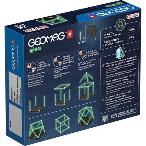 Playset Geomag Glow Recycled 25 Części