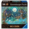 Układanka puzzle Ravensburger 17516 Fantasy Forest Drewno 500 Części