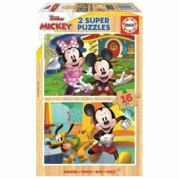 Zestaw 2 Puzzli Mickey Mouse 19287 16 Części 36 cm