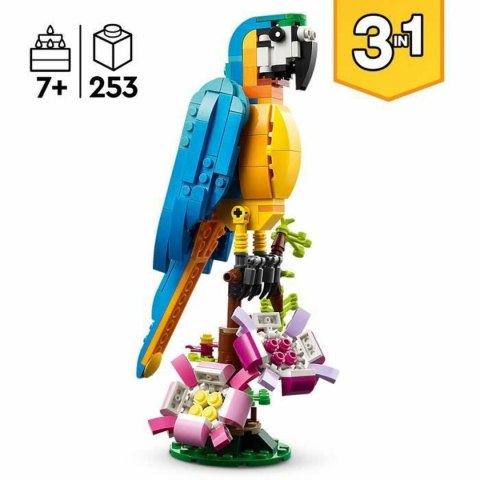 Zestaw do budowania Lego Creator 31136 Exotic parrot with frog and fish 3 w 1 253 Części