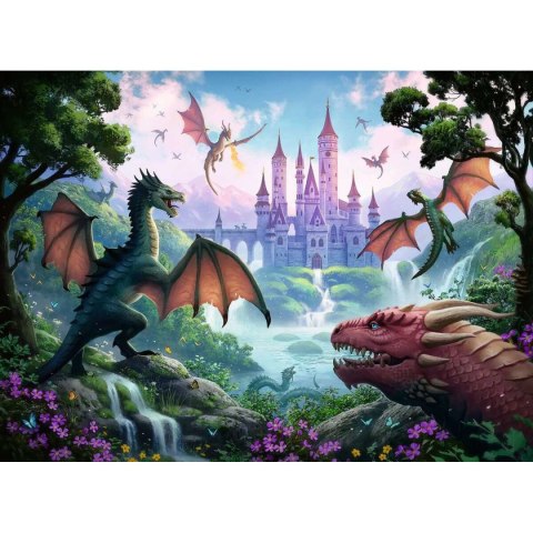 Układanka puzzle Ravensburger 13356 The Dragon's Wrath XXL 300 Części