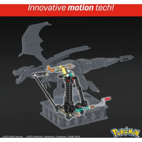 Zestaw konstrukcyjny Pokémon Mega Construx - Motion Charizard 1664 Części