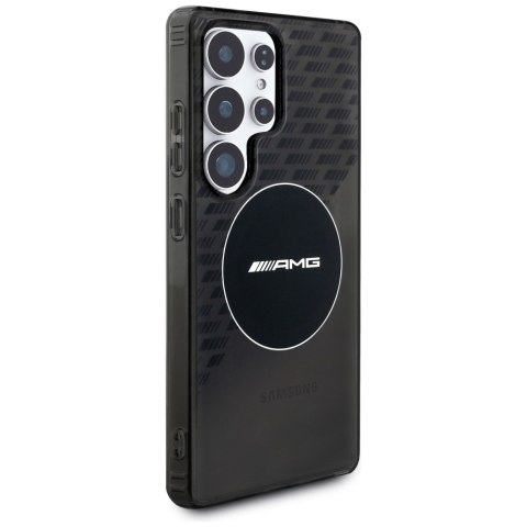 Etui AMG Transparent Rhombs MagSafe do Samsung Galaxy S25 Ultra czarny