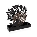 Uchwyt na spirale przeciw komarom Versa Czarny Metal 5 x 17 x 17 cm Drzewo