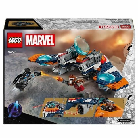 Zestaw do budowania Lego 76278 Marvel: Rocket vs. Ronan's Spaceship Wielokolorowy 290 Części
