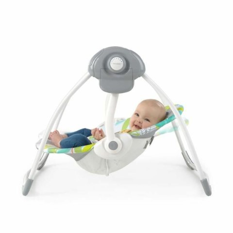 Fotel na biegunach Ingenuity Compact portable swing Wielokolorowy zwierzęta