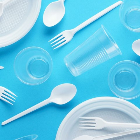 Zestaw talerzy wielokrotnego użytku Maxi Products Biały Plastikowy 100 Części