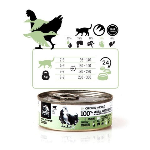 3Coty CHICKEN + GOOSE for Adult cats 80g