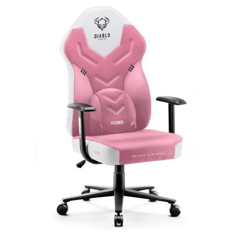 Fotel gamingowy DIABLO X-GAMER różowo-biały
