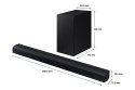 Soundbar Samsung HW-C400/EN 2.0 40 W Dolby Digital Czarny