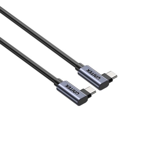 UNITEK KABEL USB-C KĄTOWY 90°/90° PD 100W M/M 0,5M