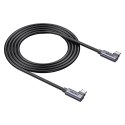 UNITEK KABEL USB-C KĄTOWY 90°/90° PD 100W M/M 1M