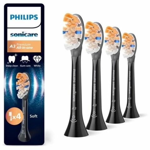 Główka do Szczoteczki do Zębów Philips Czarny 4 Sztuk
