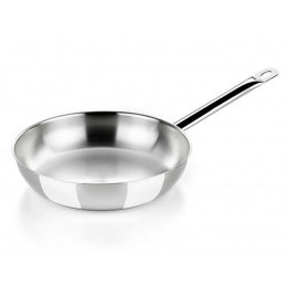 Patelnia Wok BRA A121612 Ø 24 cm Srebrzysty Stal nierdzewna