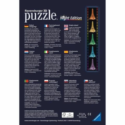 Puzzle 3D Ravensburger Iceland: Kirkjuffellsfoss 216 Części 3D