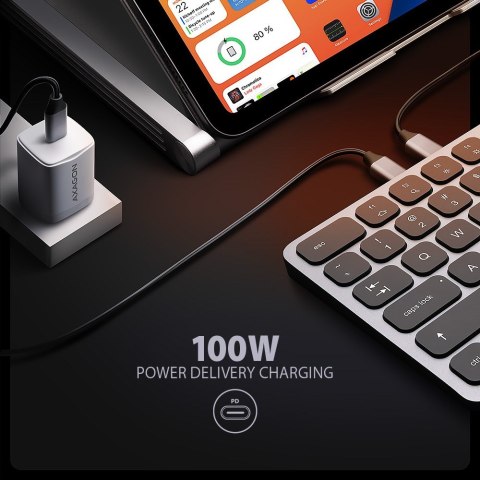 Klawiatura + I/O hub 9w1/0.6m HMC-KB-US AXAGON