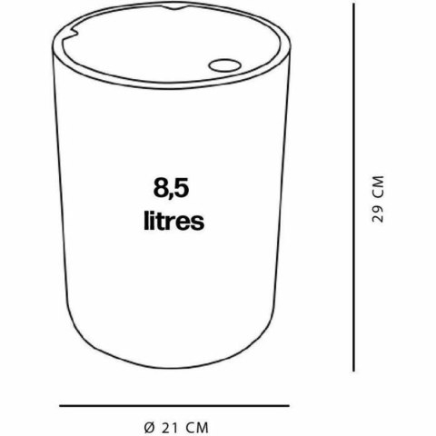 Kosz na Śmieci TODAY UTILITY Biały 8,5 L 21 x 29 cm