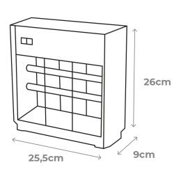 Lampa owadobójcza EDM 06011 Czarny Srebrzysty 12 W 25,5 x 9 x 26 cm Professional