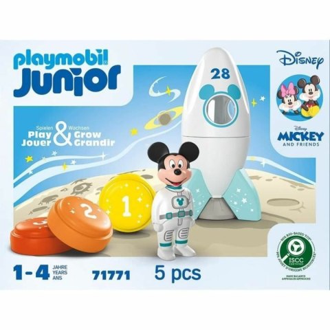 Playset Playmobil Junior 71771 Mickey astronaut Disney 5 Części