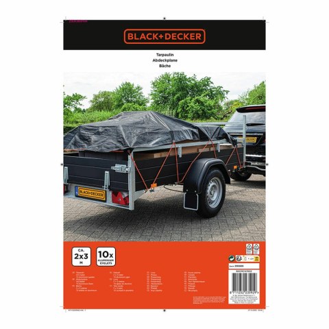 Pokrowiec na przyczepę Black & Decker 2 x 3 m