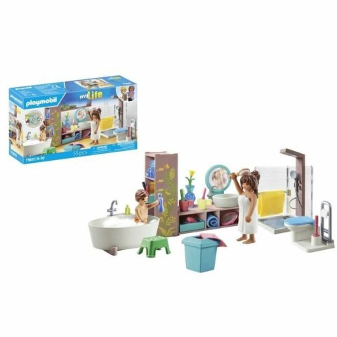 Playset Playmobil 71611 - Bathroom bathtub 55 Części