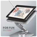 STND-LR Podstawa do laptopów aluminiowa 10-17.3 cala regulowane kąty nachylenia, obrót o 360 stopni, Szara