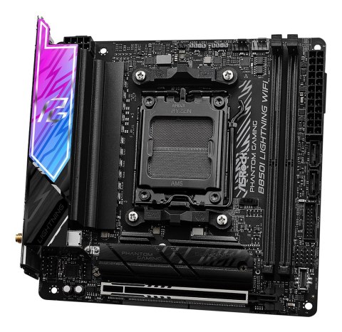 Asrock Phantom Gaming B850I Lightning WiFi AMD B850 Gniazdo AM5 mini ITX