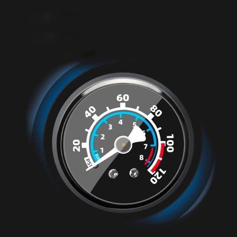 Pompka rowerowa Rockbros 42310006001 z manometrem - czarna