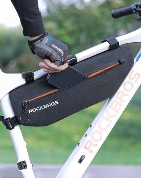 Sakwa rowerowa Rockbros AS-043 na rzepy 3l - czarna