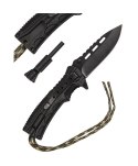 Nóż składany Mil-Tec Paracord z krzesiwem - Camo