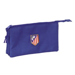 Piórnik Potrójny Atlético Madrid Ciemnoniebieski 22 x 12 x 3 cm