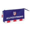 Piórnik Potrójny Atlético Madrid Niebieski Biały Czerwony 22 x 12 x 3 cm