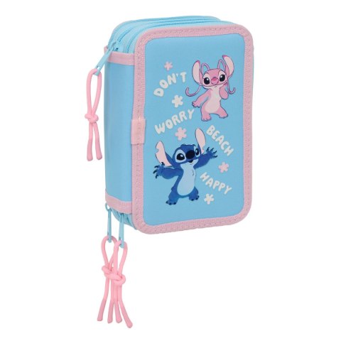 Piórnik potrójny Lilo & Stitch Happy Błękitne niebo 12,5 x 19,5 x 5,5 cm 37 Części