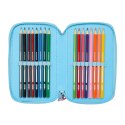 Piórnik potrójny Lilo & Stitch Happy Błękitne niebo 12,5 x 19,5 x 5,5 cm 37 Części