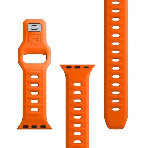 3MK Silicone Watch Strap pomarańczowy/orange dla Apple Watch 42/44/45/49mm