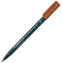 Marker permanentny Staedtler Lumocolor Brązowy (10 Sztuk)