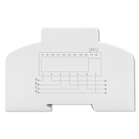 Trójfazowy dwukierunkowy elektroniczny licznik | miernik zużycia energii na szynę DIN | 400V | 100A | LCD | 4P