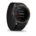 Zegarek sportowy Garmin Enduro 2 Solar 35mm Black Carbon Gray DLC Ti Ultrafit Band Szary