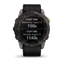 Zegarek sportowy Garmin Enduro 2 Solar 35mm Black Carbon Gray DLC Ti Ultrafit Band Szary