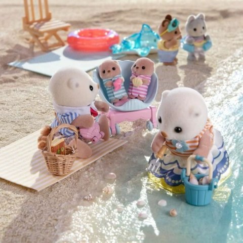 Przegubowa Figura Sylvanian Families La familia de las nutrias marinas zwierzęta