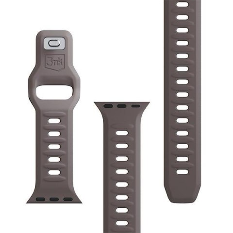 3MK Silicone Watch Strap brązowy/taupedla Apple Watch 42/44/45/49mm