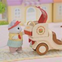 Akcesoria do Domku dla Lalek Sylvanian Families Puesto de hamburguesas - Papa Latte Cat y Scooter 30 Części