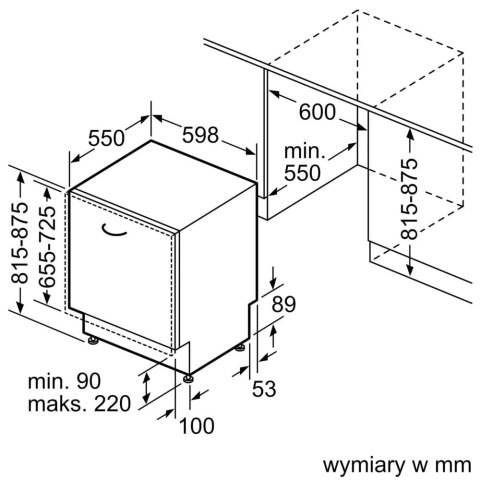 Zmywarka do zabudowy 60 cm BOSCH SMV4HVX07E Serie 4 | klasa D | 14 kpl | ExtraDry | SpeedPerfect | WiFi Home Connect