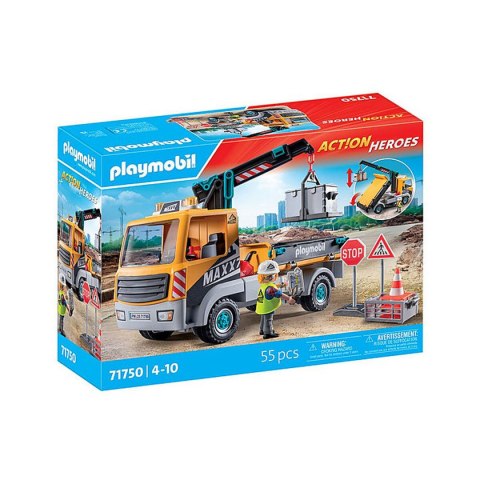 Ciężarówka z Dźwigiem Playmobil 71750 Niebieski