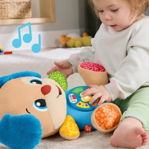 Pluszak Fisher-Price Laugh and Learn Puppy Progressive Awakening Musical Plush JFD20 Brązowy Plusz Muzyczne Pies