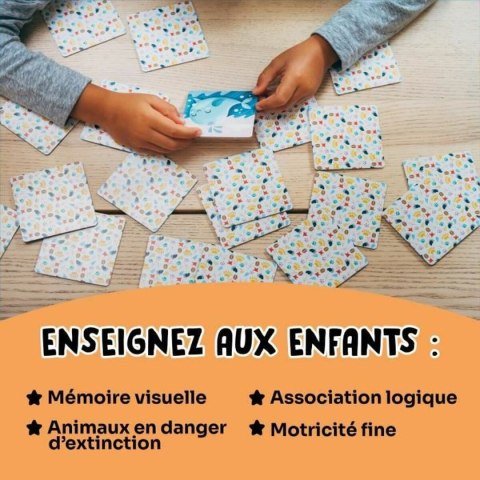 Zabawa Edukacyjna Adventerra Memo Ecológico Animales en Peligro