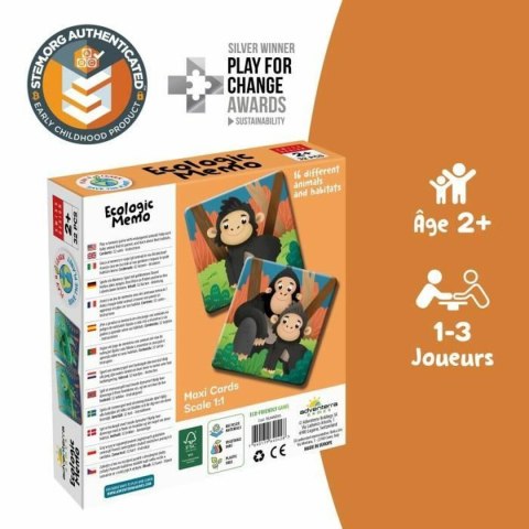 Zabawa Edukacyjna Adventerra Memo Ecológico Animales en Peligro
