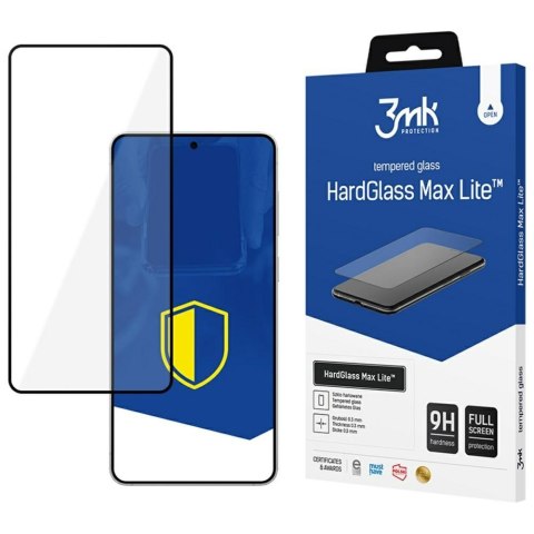 Szkło hartowane 3MK HardGlass Max Lite do Samsung Galaxy S25 Edge czarny